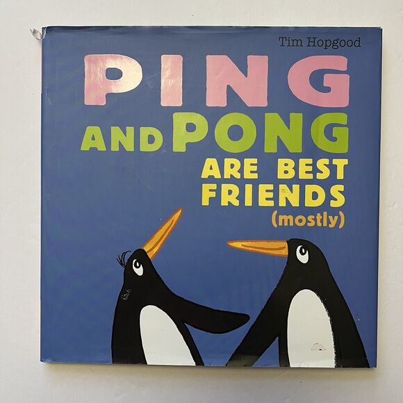 Set Of 2 Childrens Story Books Hardcover Pin and Pong and Fidgety Fish - Picture 2 of 9